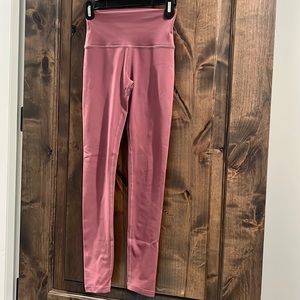 25” fleo dusty rose/pink bounce leggings